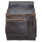 5-Pocket Oil Tanned Leather Left Handed Nail and Tool Pouch