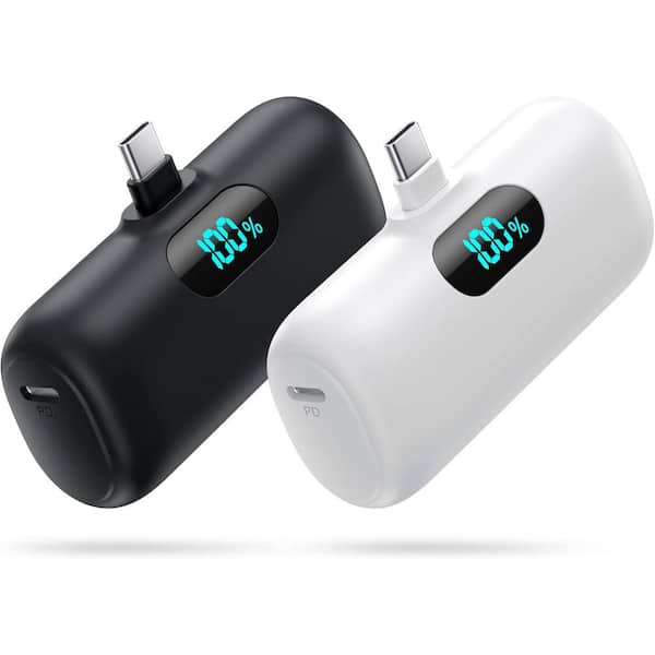 Yichuhaoxi Mini Portable Charger 5000mAh Power Bank, 3A PD USB C Cell Phone Portable Power, LCD Display Battery Pack