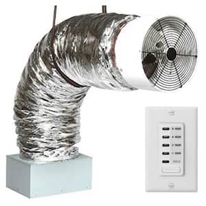 3300 CFM Energy Efficient Whole House Fan Includes 2-Speed Wall Switch with Timer