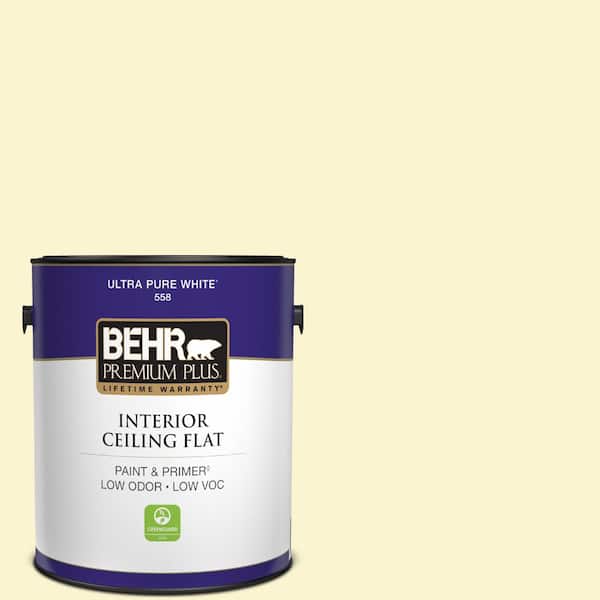 BEHR PREMIUM PLUS 1 gal. #P310-1 Effervescent Ceiling Flat Interior Paint