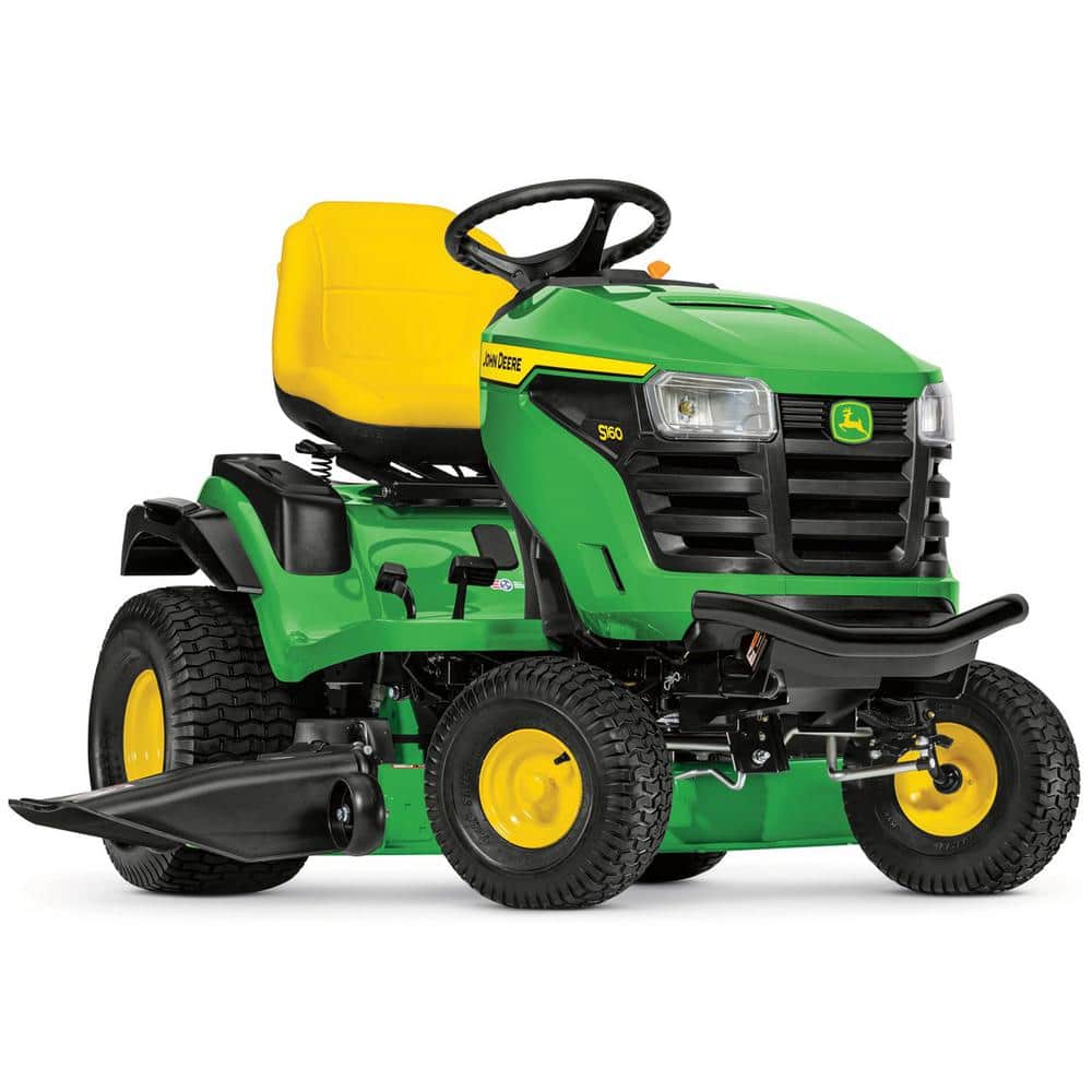 John Deere S160 48 in. 24 HP V-Twin ELS Gas Hydrostatic Riding Lawn Tractor - California Compliant -  BG21222