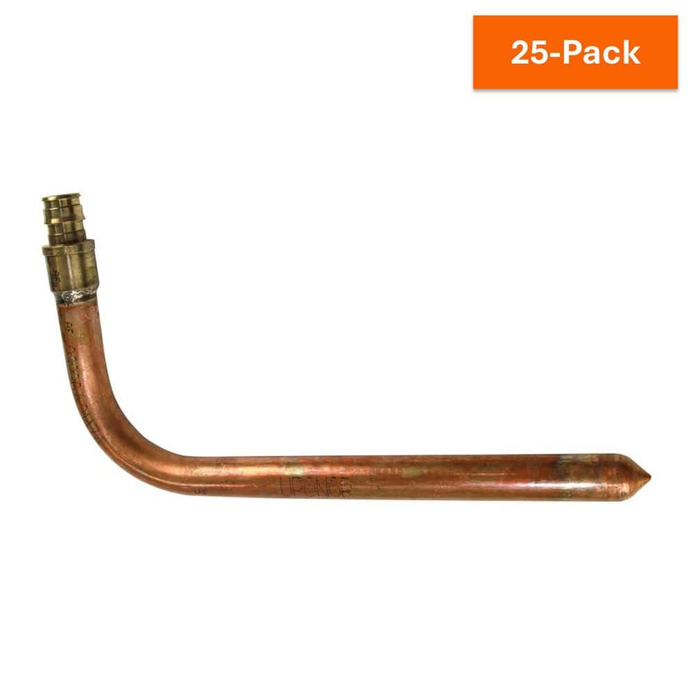 ProPEX 1/2 in. PEX-A Expansion Barb Lead-Free Brass x 8 in. Copper Stub-Out 90° Elbow (25-Pack) price history on PriceWatchPro