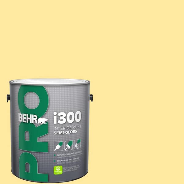 1 gal. #P300-4 Rise and Shine Semi-Gloss Interior Paint