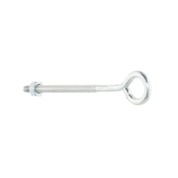 Everbilt 1/4 in. x 5 in. Zinc-Plated Eye Bolt with Nut 807166 - The Home  Depot