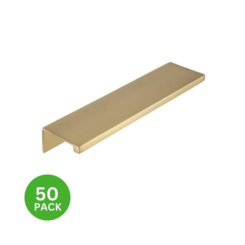 50-Pack Ethan 4 in. (102 mm) Center-to-Center Satin Brass Edge Drawer Pull price history on PriceWatchPro
