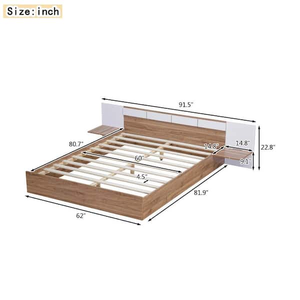 queen size bed frame dimensions