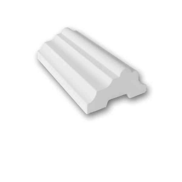 ORAC DECOR 1 in. D x 2 in. W x 4 in. L. Primed White Plain Polyurethane Panel Moulding Sample