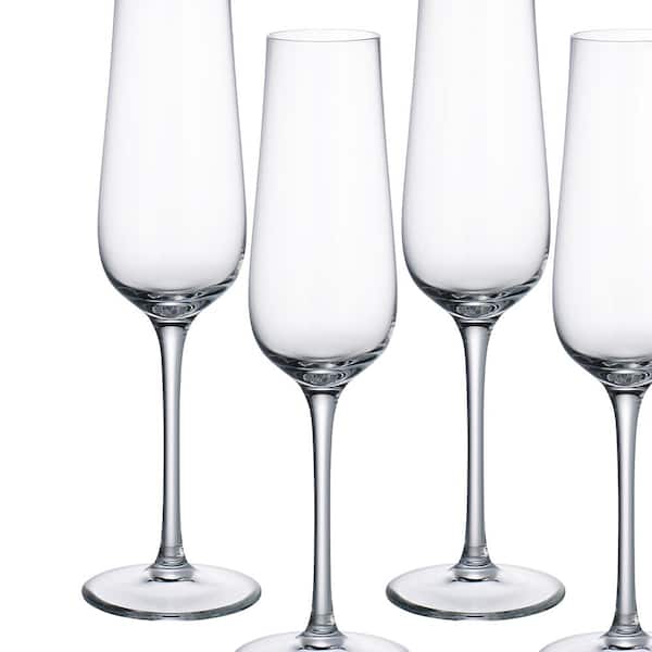 Villeroy & Boch New Moon Flute Champagne Set of 4 - Clear