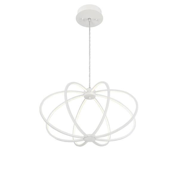 Eurofase Leggero Collection 36-Watt White Integrated LED Pendant