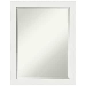 Vanity White Narrow 21.5 in. H x 27.5 in. W Framed Wall Mirror