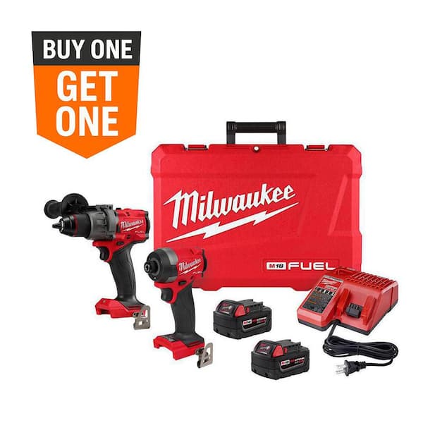 M18 FUEL 18V Lithium-Ion Brushless Cordless Hammer Drill and Impact Driver Combo Kit (2-Tool) with 2 Batteries