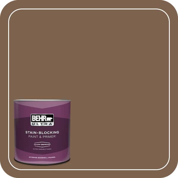 BEHR ULTRA 1 qt. #PMD-60 Rich Walnut Extra Durable Eggshell Enamel Interior Paint & Primer