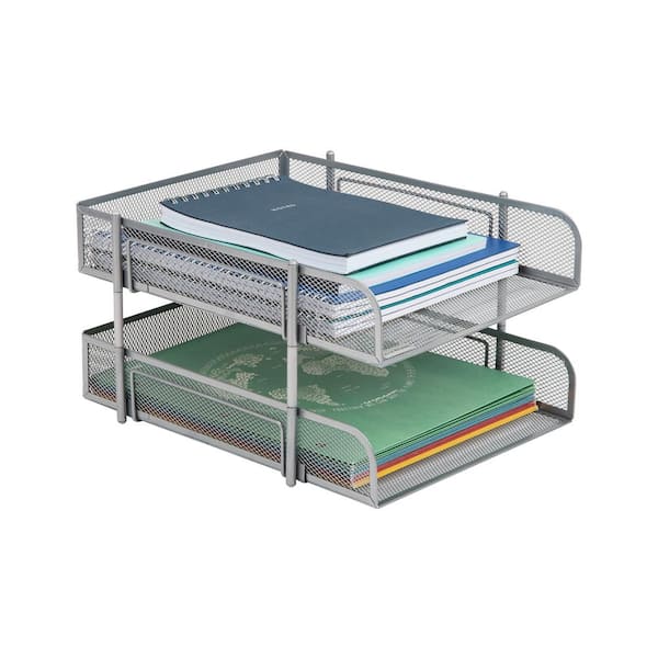 2 Pcs Letter Tray Clear Acrylic Paper Tray Stackable Magazine Acrylic Tray  Clear Acrylic Desk Organizer Storage Acrylic File Organizer Accessories for