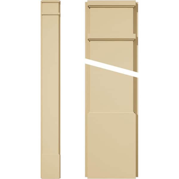 Ekena Millwork 2 in. D x 8 in. W x 72 in. L Primed Polyurethane Pilaster 1-Pack