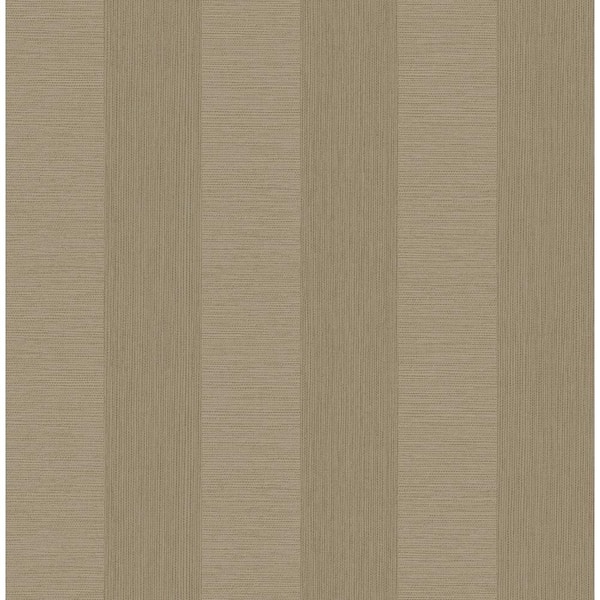 Decorline Intrepid Taupe Textured Stripe Taupe Wallpaper Sample