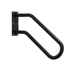 SDNBHT 3ft Black Industrial Wall-Mounted Handrail For Stairs – Aluminum, 250lbs Capacity, Easy Install No Drilling Required