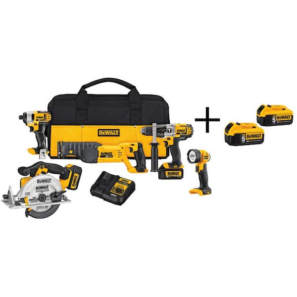 20-Volt MAX Cordless Combo Kit (5-Tool)
