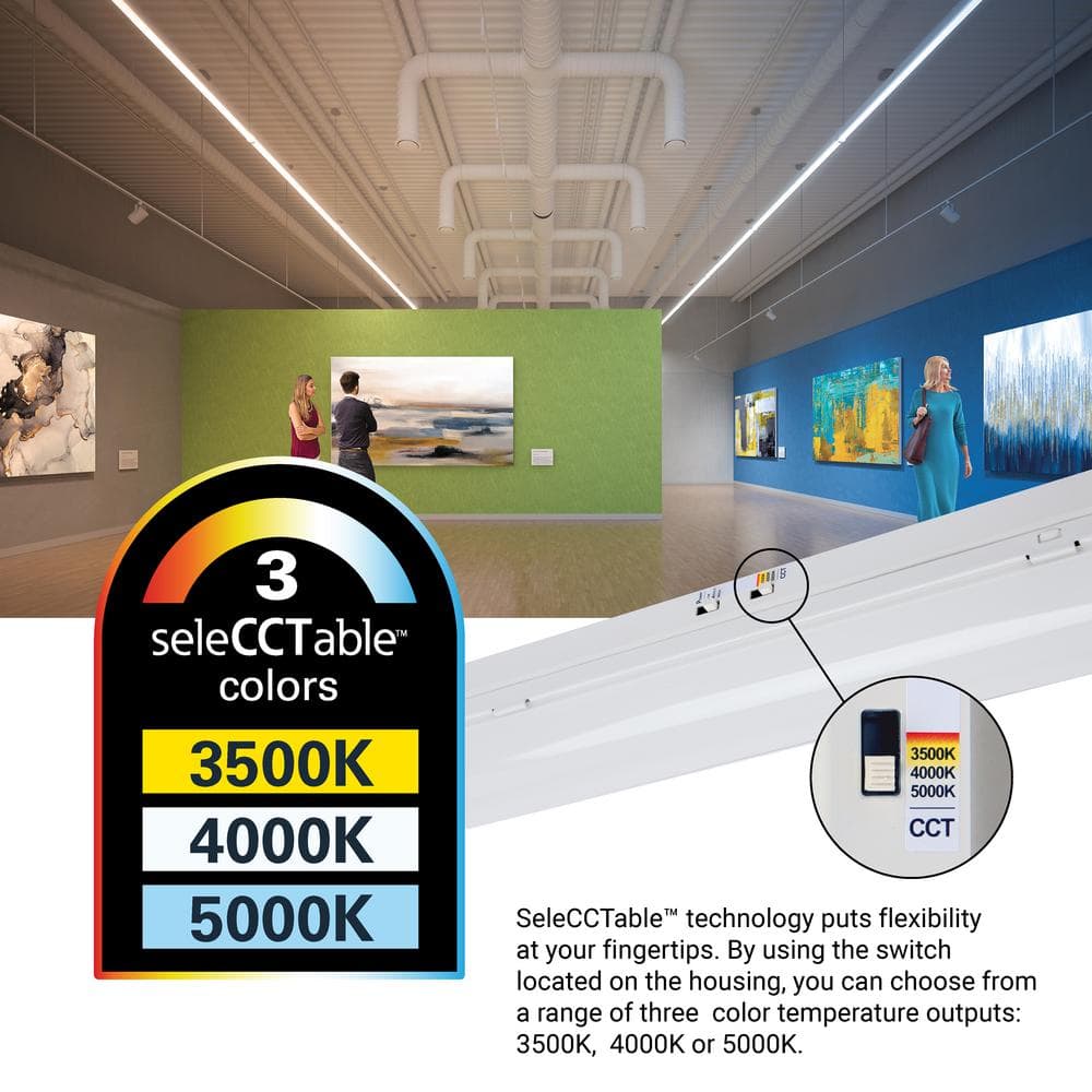 48" White Frosted LED Strip Light with Dimmable Feature
