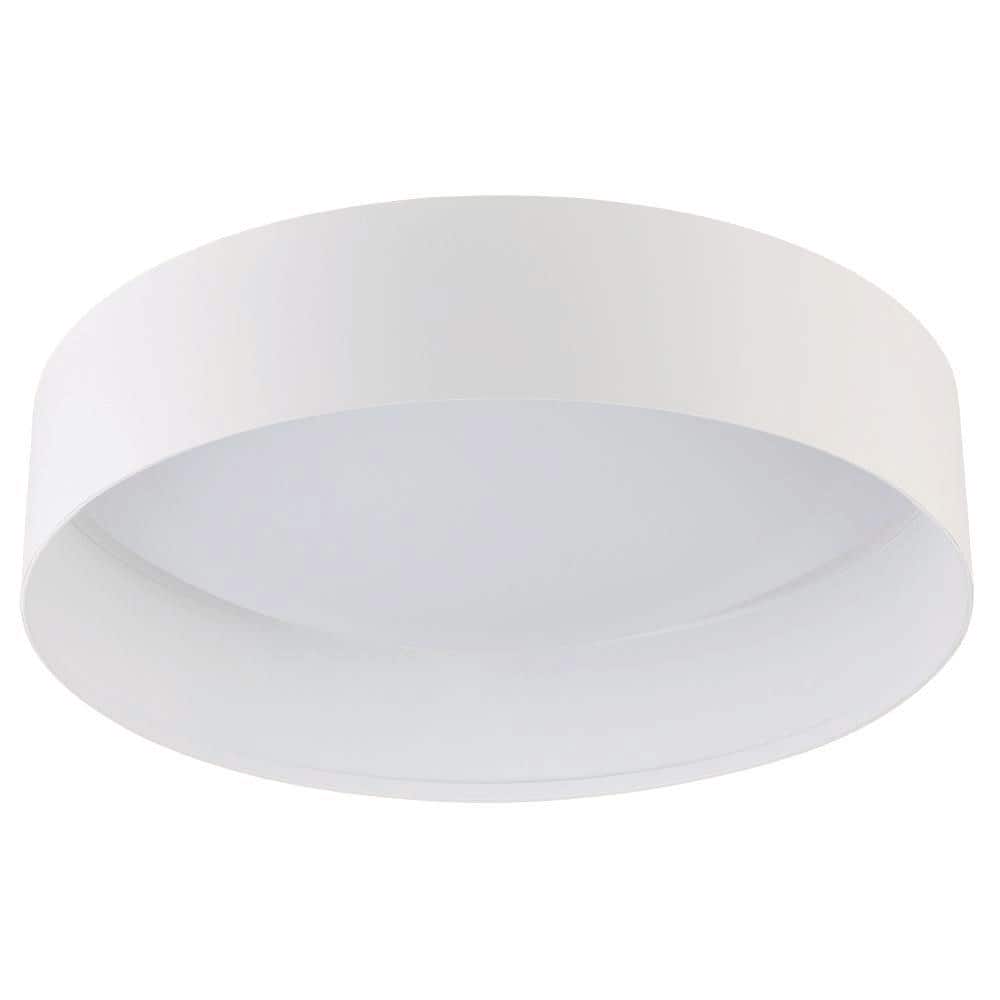 Ester 14.17 in. W x 3.15 in. H Structured White LED Flush Mount with White Acrylic Diffuser price history on PriceWatchPro
