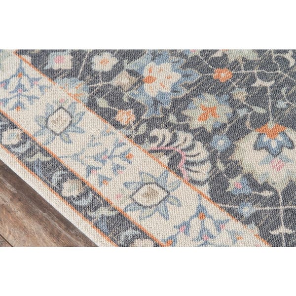 Anatolia Charcoal 2. ft X 8 ft. Oriental Blended Yarn Runner