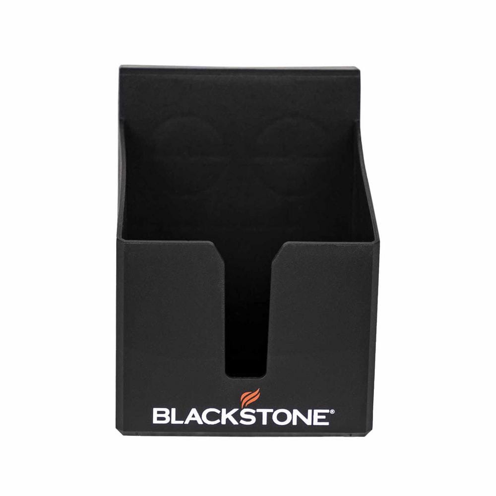 Black Magnetic Metal Griddle Tool and Beverage Holder