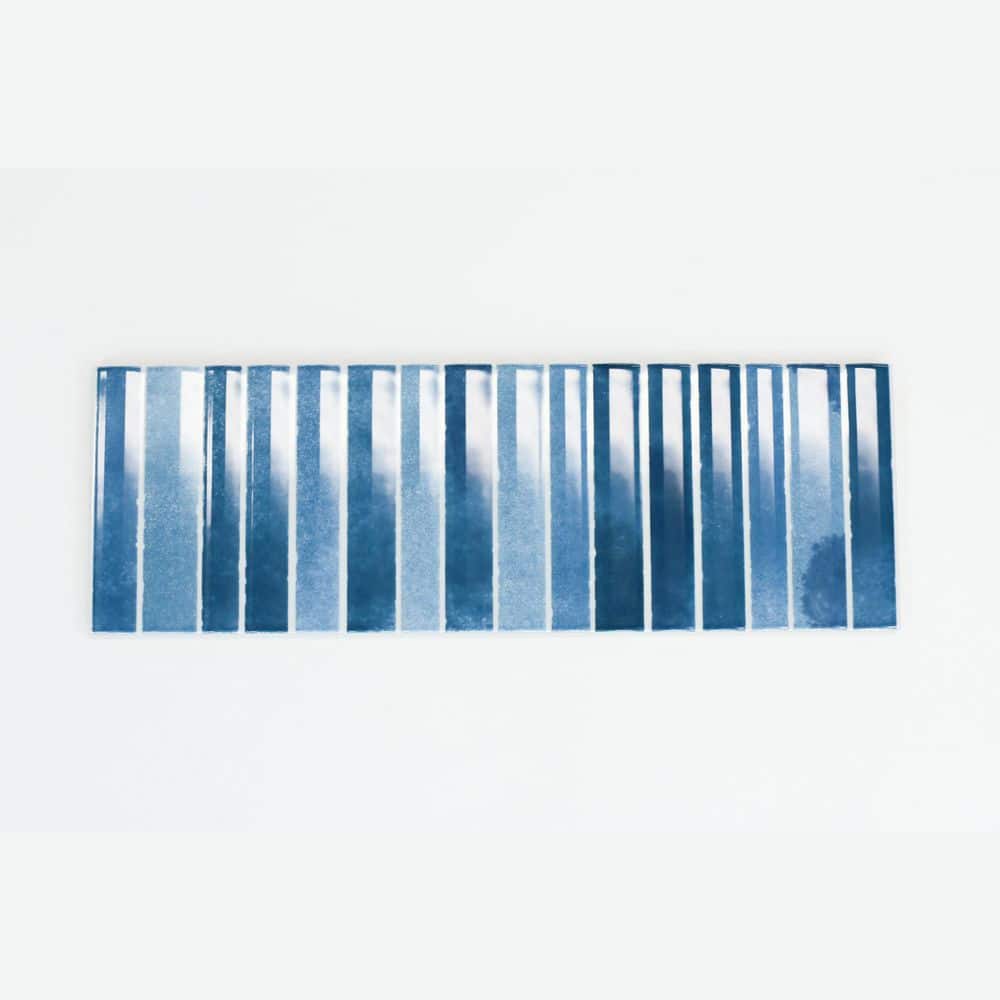 Colorido Blue Ceramic 4" x 12" Glossy Wall Tile