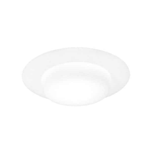 Thomas Lighting 6 in. White Drop Opal Shower Recessed Trim