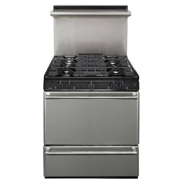 Premier ProSeries 30 in. 3.91 cu. ft. Freestanding Gas Range in Stainless Steel