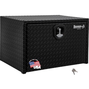 BUYERS PRODUCTS 18 in. x 18 in. x 30 in. Gloss Black Steel