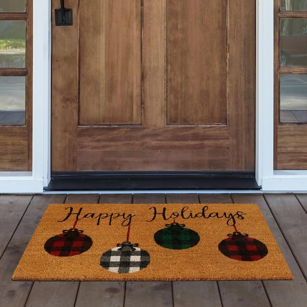 Wholesale Winter Funny Doormat Decorative Farmhouse Holiday Front Door Mat  for Home Entrance Indoor Outdoor From m.