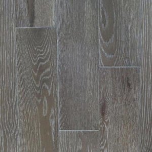 Take Home Sample - Oak Driftwood Wire Brushed Solid Hardwood Flooring - 5 in. x 7 in.