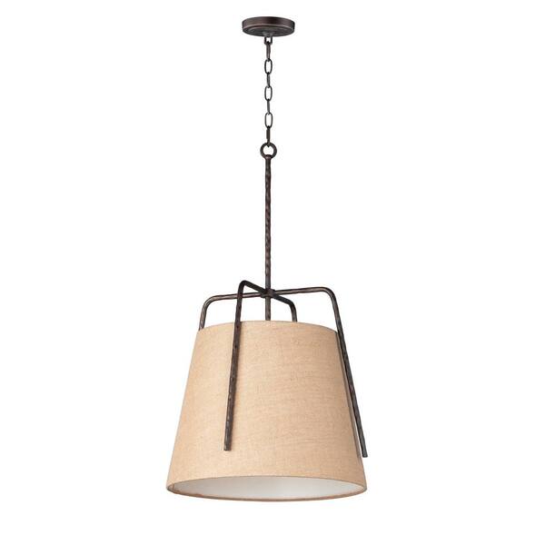 Maxim Lighting Pitchfork 1 Light Large Black Pendant Light 10199 The