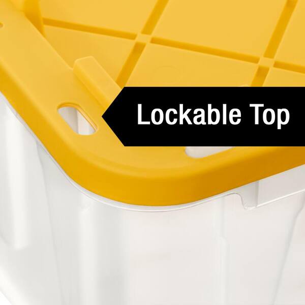 sterilite 27 gallon stacker clear