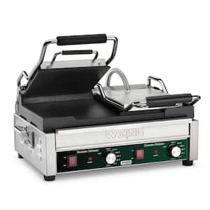 Tostato Ottimo Dual Flat Toasting Grill Silver 240-Volt (17 in. x 9.25 in. Cooking Surface)