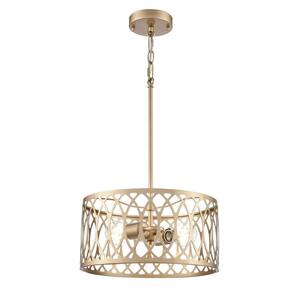 Arelyn 13 inch Wide 2-Light Pendant-Painted Modern Gold