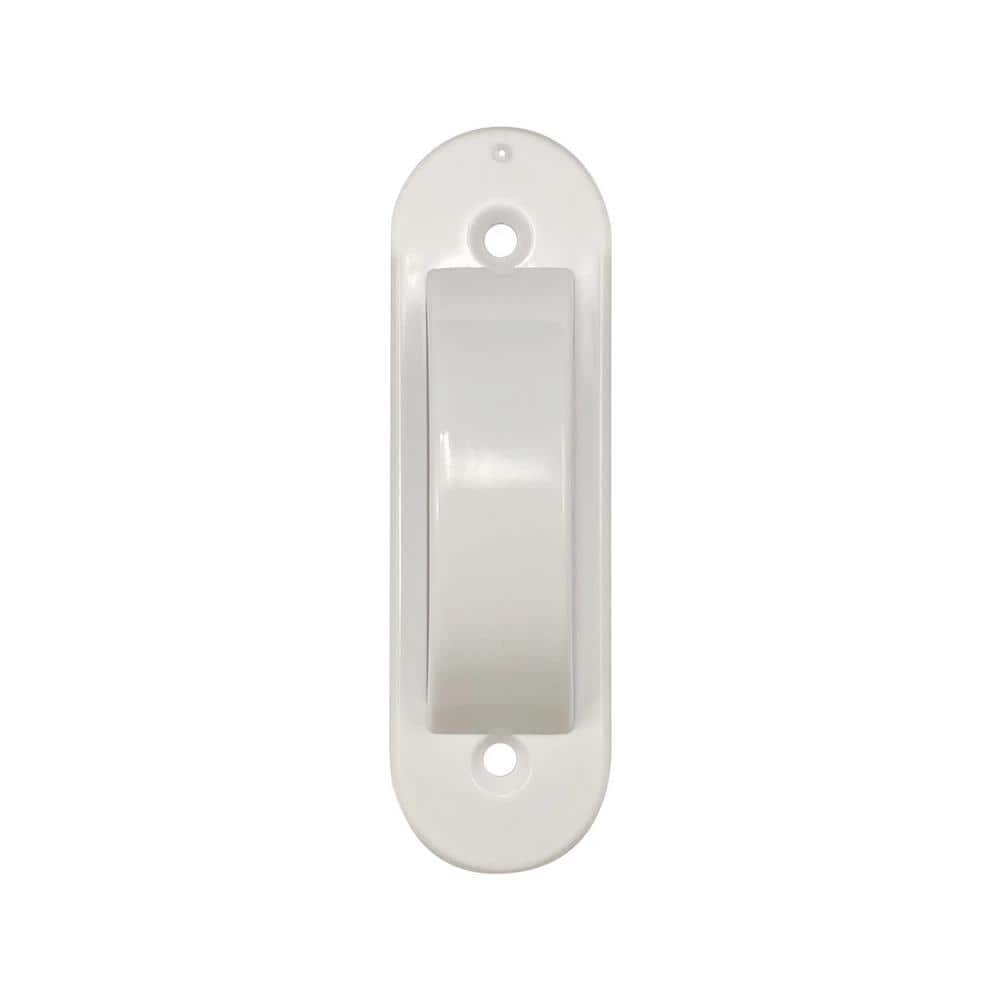 White Plastic Toggle Switch Guards for Wall Plates (2-Pack)