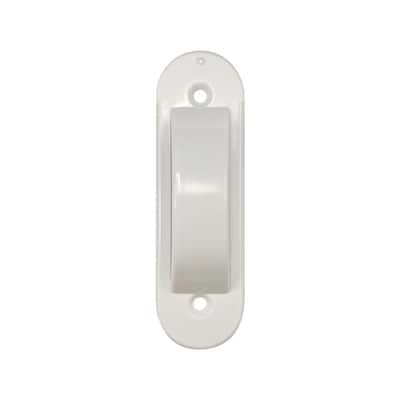 White Plastic Toggle Switch Guards for Wall Plates (2-Pack)