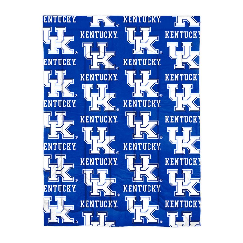 4-Piece Multi Colored Kentucky Wildcats Twin Size Bed In a Bag Set