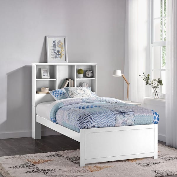 Hillsdale Furniture Caspian White Twin Bookcase Bed 2179-330 - The Home ...