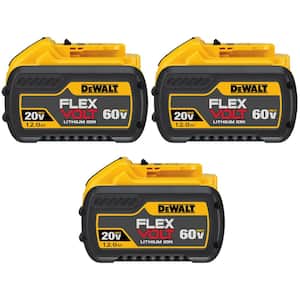 FLEXVOLT 20V/60V MAX Lithium-Ion 12.0Ah Battery (3-Pack)