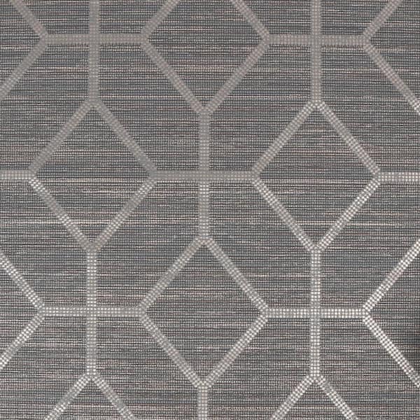 Boutique Asscher Geo Grey Removable Wallpaper Sample