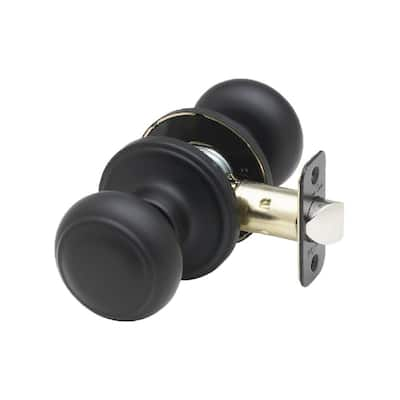 Defiant Freedom Matte Black Hall and Closet Door Handle LEXK03B - The Home  Depot