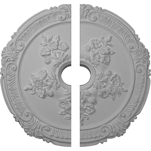 26 in. x 3-3/4 in. x 1-1/2 in. Attica with Rose Urethane Ceiling Medallion, 2-Piece (Fits Canopies up to 4-1/2 in.)