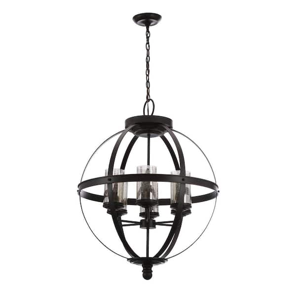 Sea Gull Lighting Sfera Autumn Bronze Transitional Mercury Glass Globe Pendant Light