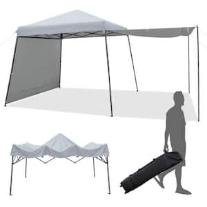 ANGELES HOME 10 ft. x 10 ft. Gray Instant Pop-up Canopy