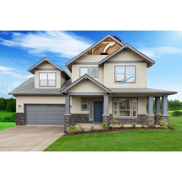 QuietCool 3543 CFM Roof Mount Whole House Fan with Damper Box RM