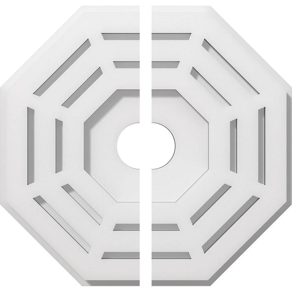 1 in. P X 4-3/4 in. C X 12 in. OD X 2 in. ID Westin Architectural Grade PVC Contemporary Ceiling Medallion, Two Piece price history on PriceWatchPro