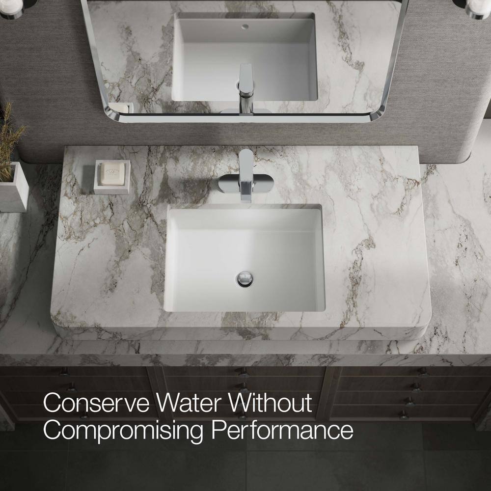 Polished Chrome Single-Handle Bathroom Faucet with Escutcheon