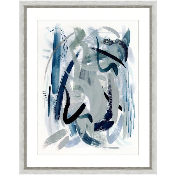 Vintage Print Gallery "Dark waters II" Framed Archival Paper Wall Art (26 in. x 32 in. in full size)