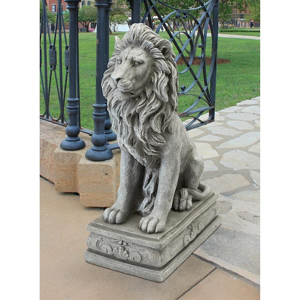 30 in. H Fouquet Royal Palace Sentinel Lion Statue